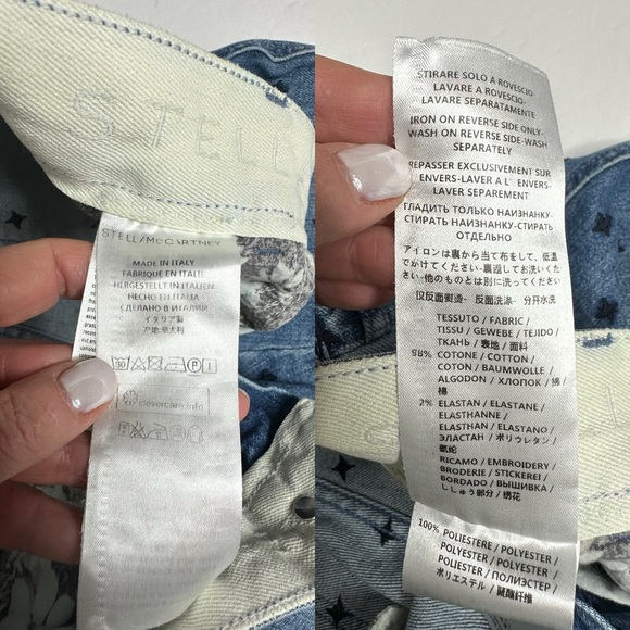 stella mccartney SWISS CROSS EMBROIDERED JEAN 25 - Picture 12 of 16